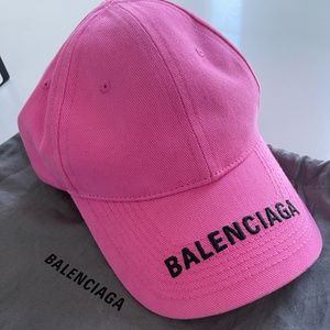Pink Balenciaga hat